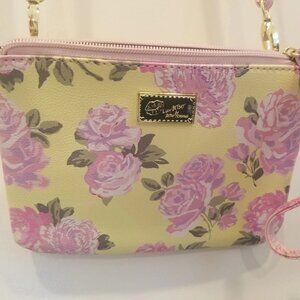 Betsey Johnson Crossbody Floral Rose Bag Purse Women